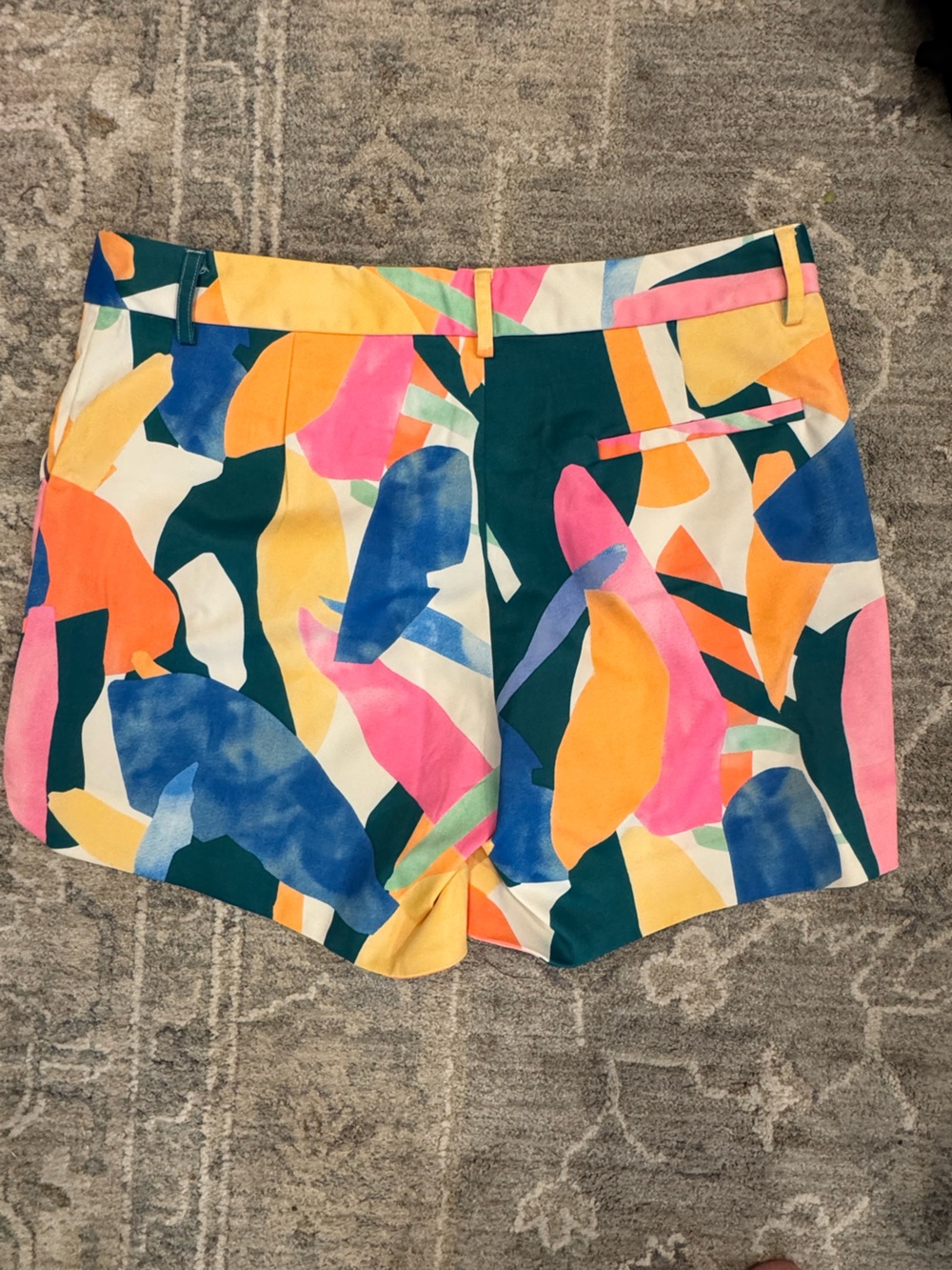 Jade Multicolor Abstract Print Bermuda Shorts